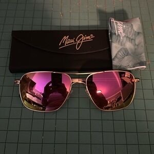 Maui Jim Mirrored Pink Sunglasses